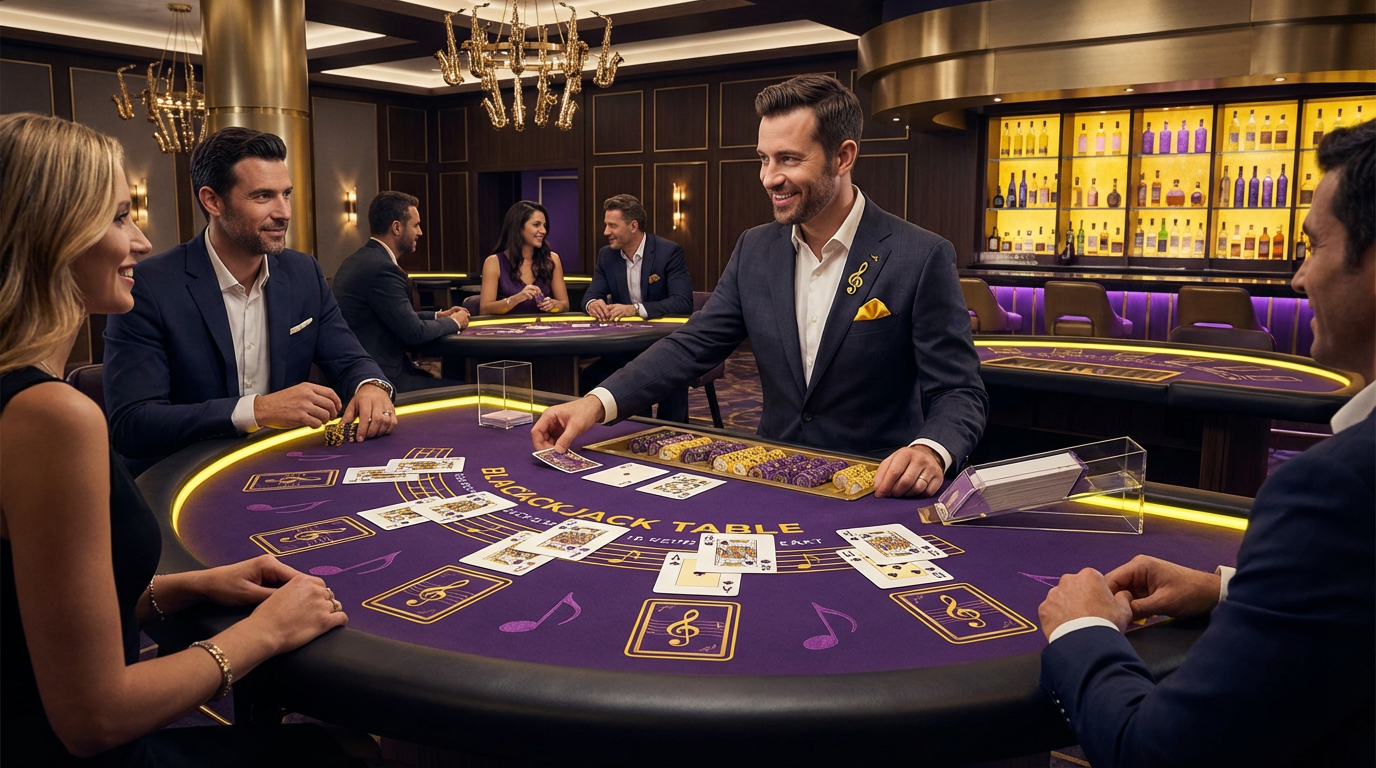 Blackjack Musical bandbet - Mesa de 21 com Tema Musical